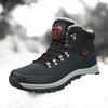 Winter Men Boots with Fur Warm Snow Non-slip Men Work Casual Shoes Waterproof Leather Sneakers High Top Ankle Boots Plus Size 46