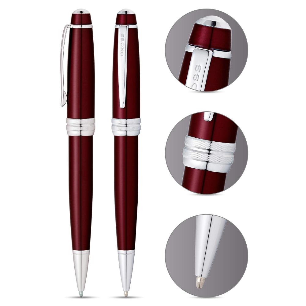 CROSS Ballpoint Pen Oil-Based Bailey Red NT0452-8 Genuine Imported Product