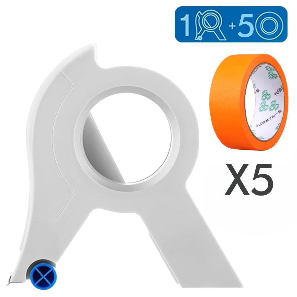 Новый аппликатор-диспенсер для малярного скотча, машина для клейкой ленты с инструментом для резки ленты для ремонта и украшения трещин в плитке