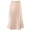 Women's Midi Satin Skirt Dressy Casual High Waisted A Line Flowy Ruffle Elegant Party Skirts