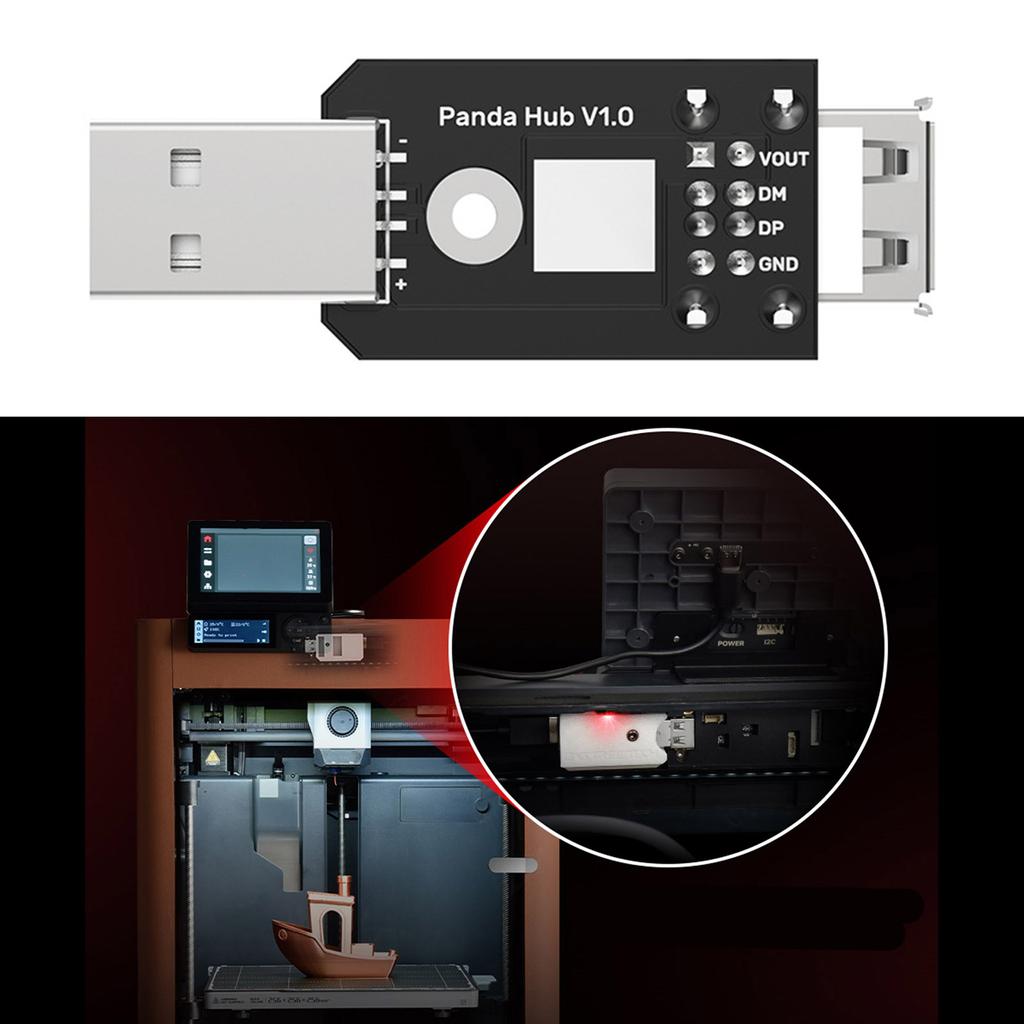 Аксессуар для 3D-принтера Panda Hub Оригинальная защита USB-порта для P1S/P1P с возможностью настройки крепления