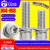 Galvanized Hex Socket Combo Screw with Flat Spring Washer, Cup Bolt Head M4/M5/M6/M8