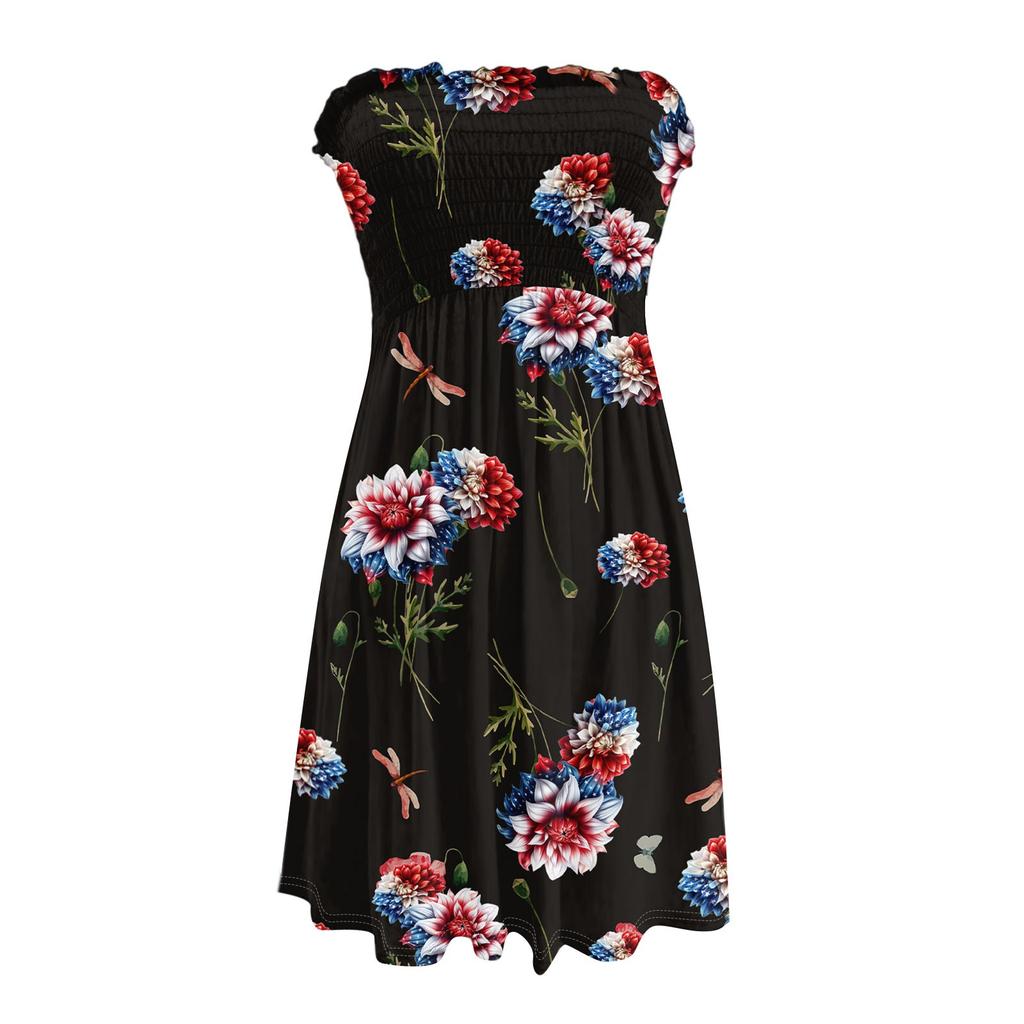 Женские повседневные летние платья без рукавов, весеннее лоскутное бохо-цветочное коктейльное вечернее платье