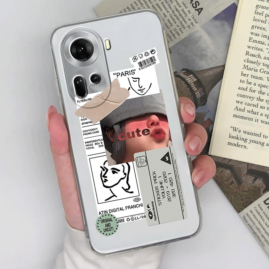 Для OPPO Realme C67 A3 12 Lite Pro+ Reno 11 Pro 5G задняя крышка крутая модные чехлы для девочек и мальчиков силиконовые мягкие супер противоударные прозрачные чехлы из ТПУ для OPPO