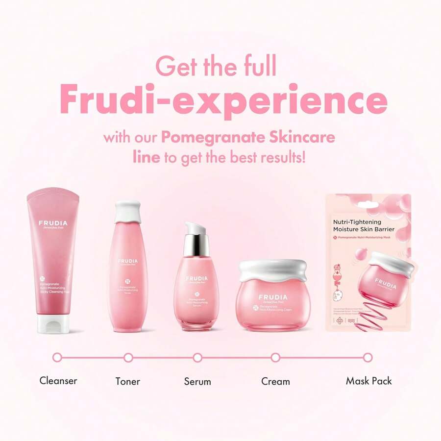FRUDIA Pomegranate Nutri-Moisturizing Face Cream 55g, Korean Face Moisturizer W/63% Pomegranate Extract, BL-FILL UP & Vegan Collagen For Anti-Aging