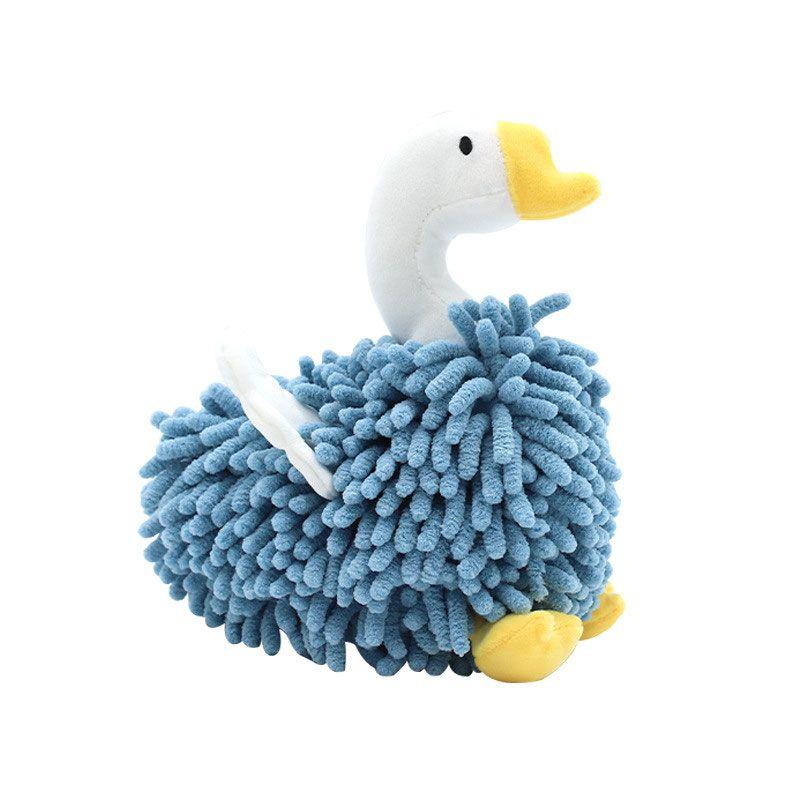 Cartoon Swan Snow Neil Hand Wiping Doll Multi Functional Animal Creative Water Absorbing Hand Wiping Towel Plush Toy