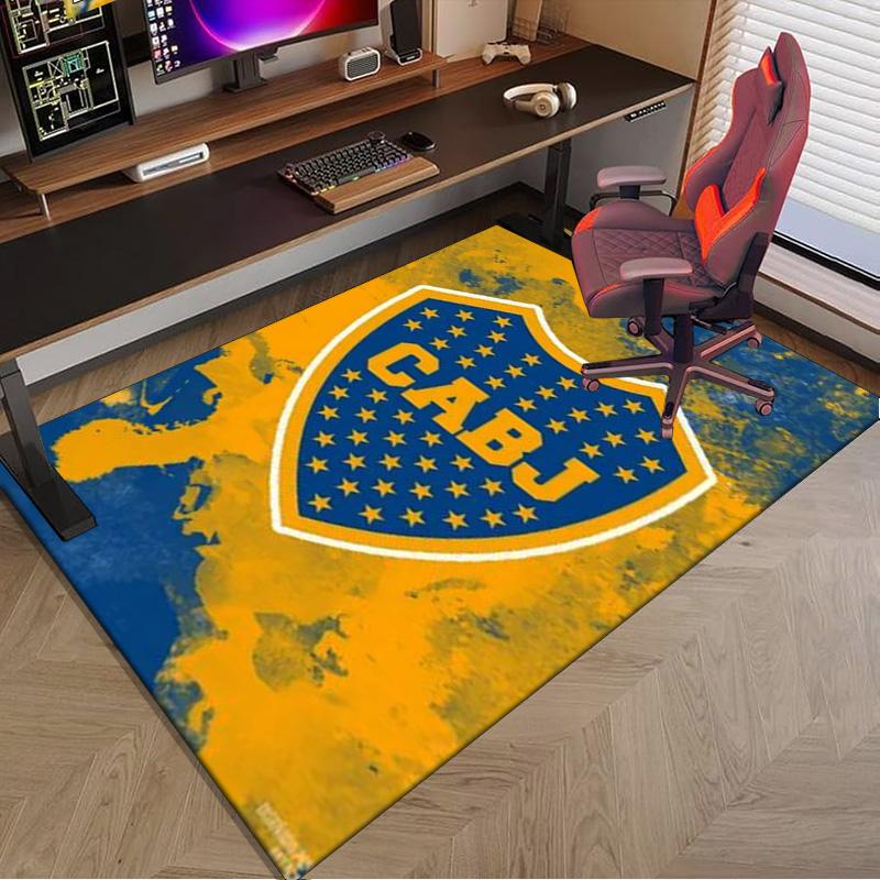 Boca Juniors Crest Area Rug for Office, Chair Rug, Decorative Carpet Livingroom Mat, Large Size Fan gifts Christmas gifts
