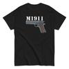 Армейская Пистолетная Футболка M1911 100% Хлопок Круглый Вырез Короткий Рукав Летняя Повседневная Мужская Футболка Уличная Одежда - Мужская Летняя Хлопковая Гра...