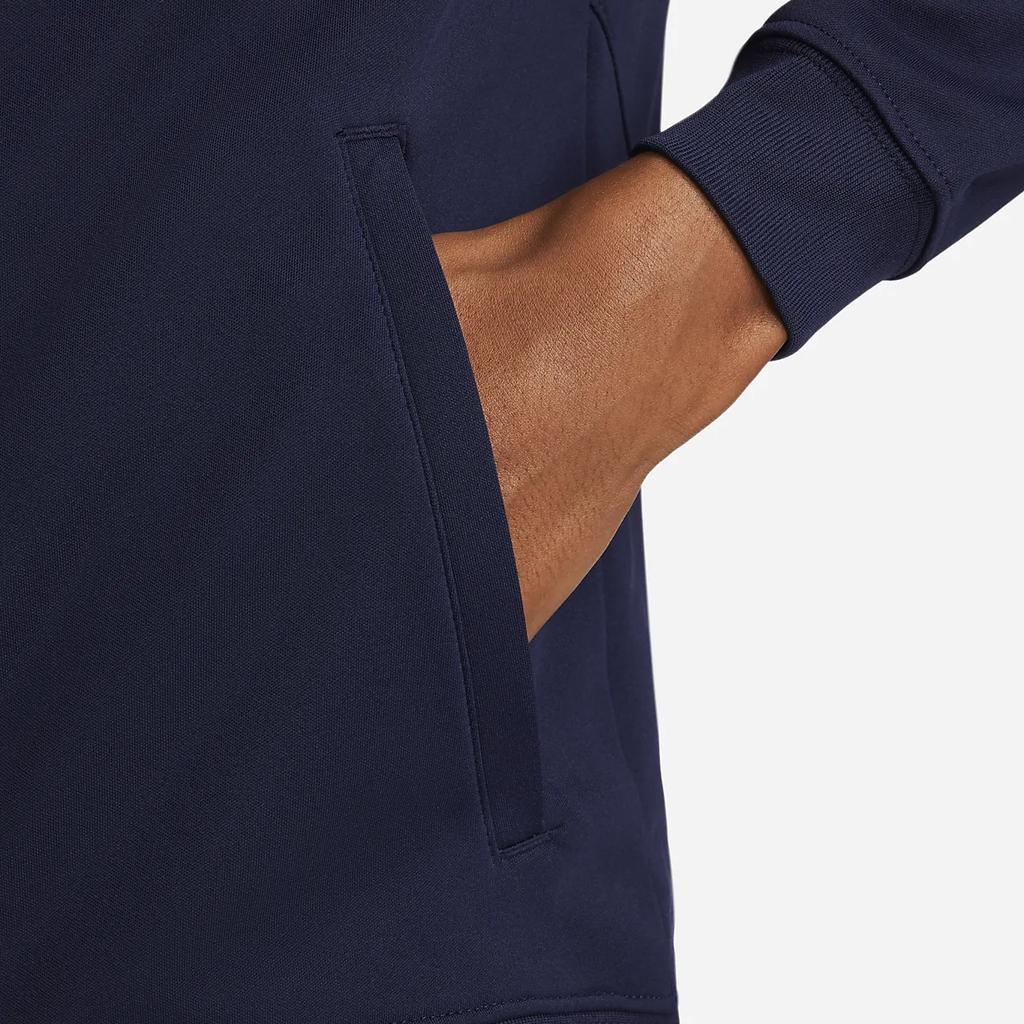 Nike Croatia Academy Pro Football Training с логотипом и принтом на молнии, повседневная куртка, мужская верхняя одежда, темно-синий DH4743-498