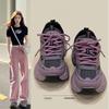 High-value Purple Platform Mesh Dad Shoes Women's Autumn New 2025 Versatile Explosive Breathable Casual Sports Shoes