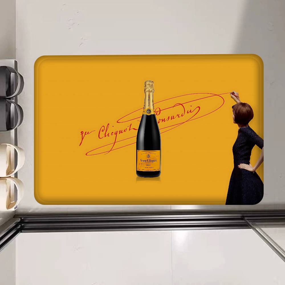 Коврики для пола V-Veuve Clicquot Дешевле Противоскользящие Современные для Гостиной Балкона С рисунком Приветственный Коврик