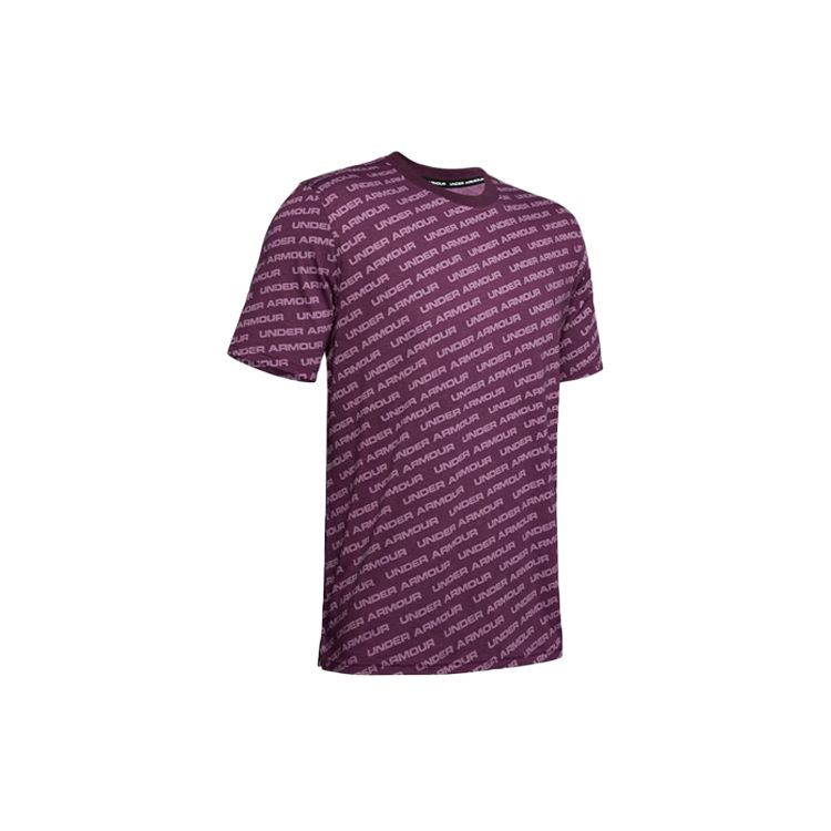 Under Armour Свободная прямая футболка с круглым вырезом, мужские топы, динамический фиолетовый 1345563-520