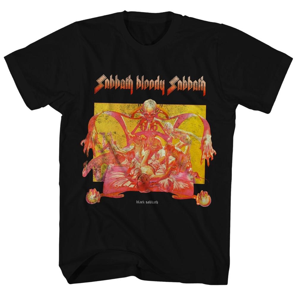 BLACK SABBATH CD обложка SABBATH BLOODY SABBATH Официальная Футболка XXL 2X Новая ozzy Вне печати Унисекс Футболка