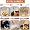 LMETJMA силиконовый набор кухонных принадлежностей 10 предметов кухонная утварь с держателем для столовых приборов деревянные ручки с антипригарным покрытием JT264