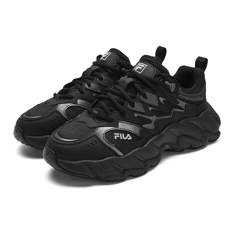 New FILA FERN 2 Abrasion Resistant, Breathable, Lightweight Low Top Casual Shoes Men's Black F12M541135FBM