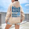 Autumn and Winter New Y2k Fashion Women's Shoulder Down Sleeve Fleece Long Sleeve Hoodie Sport Size 5XL