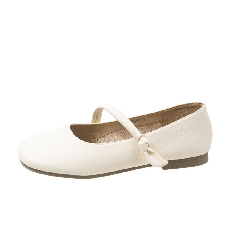 2024 Весна/Лето Новые Универсальные Туфли с Круглым Носом Женские Туфли Небольшого Носа Нежный Стиль Женские Туфли