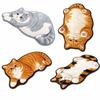 Decorative Rug Cat Shaped Rug Cat Pattern Cat Floor Mat Cute Animal Door Mat  Living Room Decor
