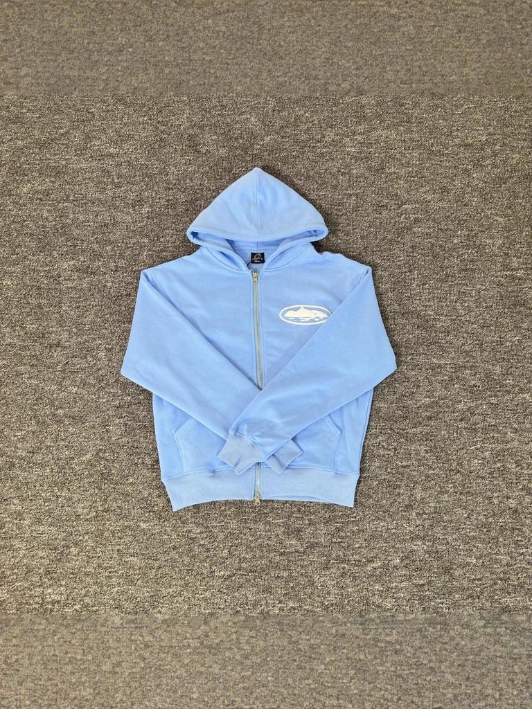 Мужская толстовка Corteiz Vibe с капюшоном на молнии, утепленная флисом, в стиле хип-хоп