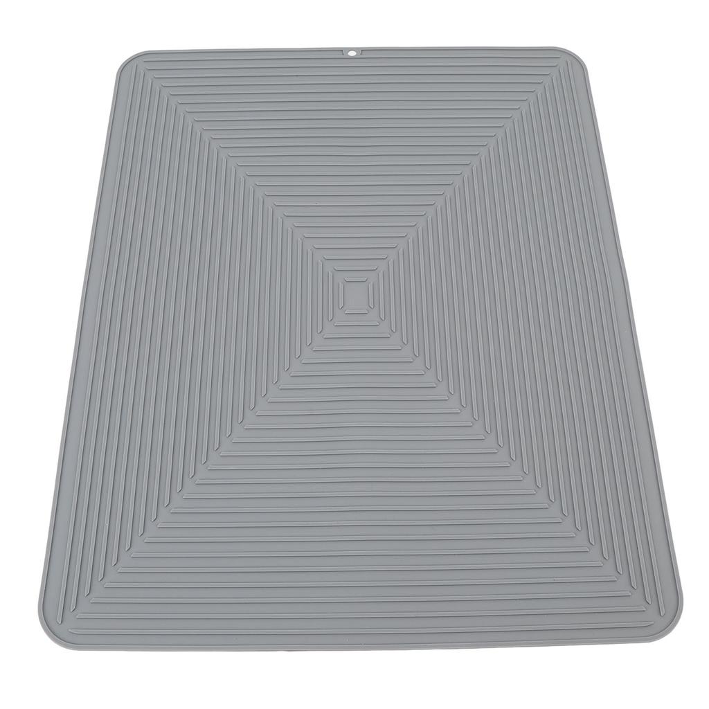 Silicone Dish Drying Mat Countertop Protector Ht Insulation Non Slip Drain Pad for Kitchen Counter
