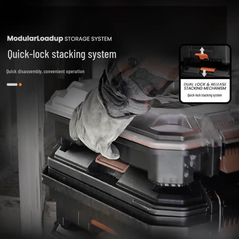 Xiang Zhi Lv Набор из 3-х прочных штабелируемых ящиков для инструментов