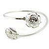 [N0770] - Silver 'Rosa Romantica' Designer Bracelet