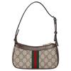 Gucci Ophidia Logo Classic Canvas And Leather Mini Shoulder Bag Women Shoulder Bag Beige Dark-Brown 838465-FAE0P-9746