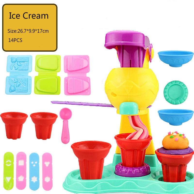 Kids Play Dough Creative 3D Educational Modeling Clay Plasticine Tools Kit DIY Design Play Doh for Girls Boys