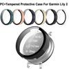 PC+Tempered Screen Protector Smart Bumper Shell New Protective Case for Garmin Lily 2