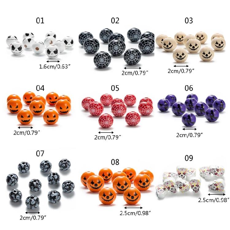 10 Pieces Wooden Bead for Crafts Handmade Round Beads for Jewelry Making