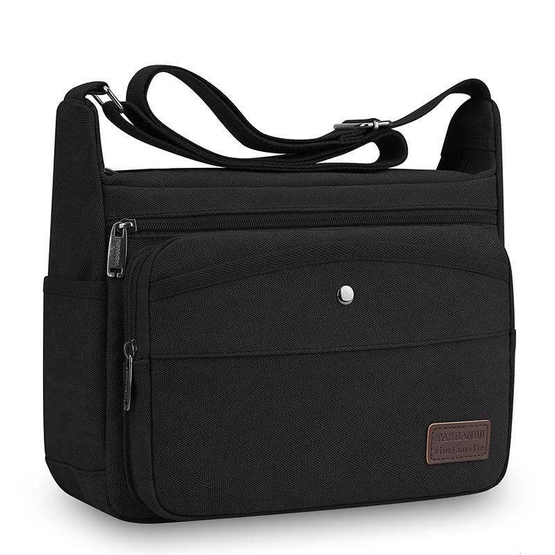 Мужская высококачественная холщовая сумка через плечо – модный кроссбоди-тоут для повседневных прогулок, путешествий и офиса