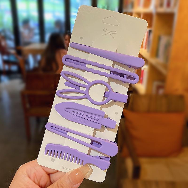 Korean Style Pearl & Rhinestone Hairpins: BB Clip & Duckbill Set for Women