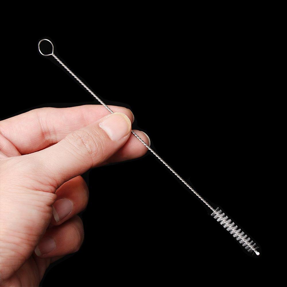 1/5PCS Reusable Washing Spiral Handle Soft Bottle Brush Water Cup Straw Cleaner Cleaning Tools