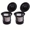 Многоразовые кофейные фильтры K-Cup, многоразовые капсулы-порции для кофе со встроенным сетчатым фильтром для Keurig 2.0/1.0