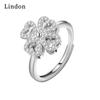 Классическое кольцо Lindon из медного сплава с цирконием, женские ювелирные изделия, свадебный подарок для вечеринки