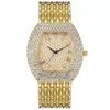 New Fashion Luxury Woman Tonneau Crystal Starry Sky Watch Women Wristwatches Ladies Stainless Steel Quartz Watches Reloj Mujer