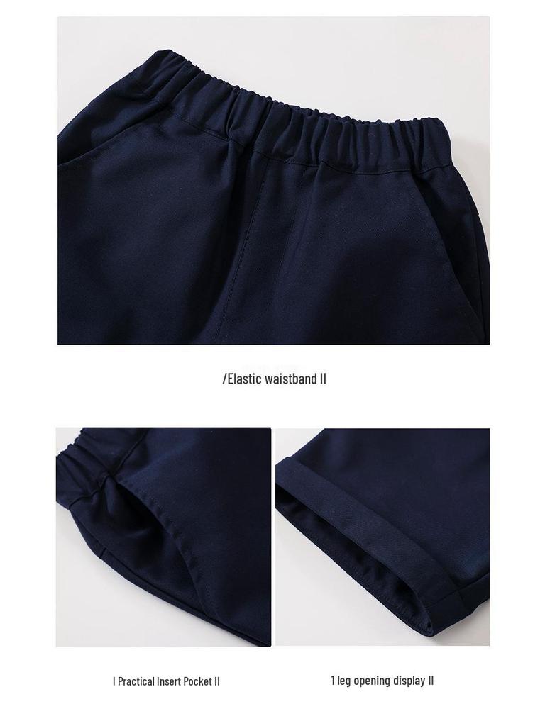 Детский школьный комплект из чистого хлопка для лета, весны и осени