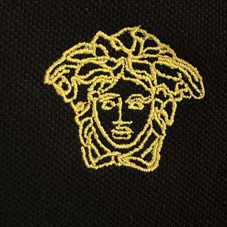 VERSACE SS23 Polo Shirt Men's Black A89507S-A231377-2B130