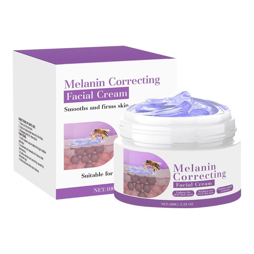 Крем для коррекции меланина, уменьшает тусклость и улучшает текстуру нежной кожи, отбеливающий крем, 100 г(1шт