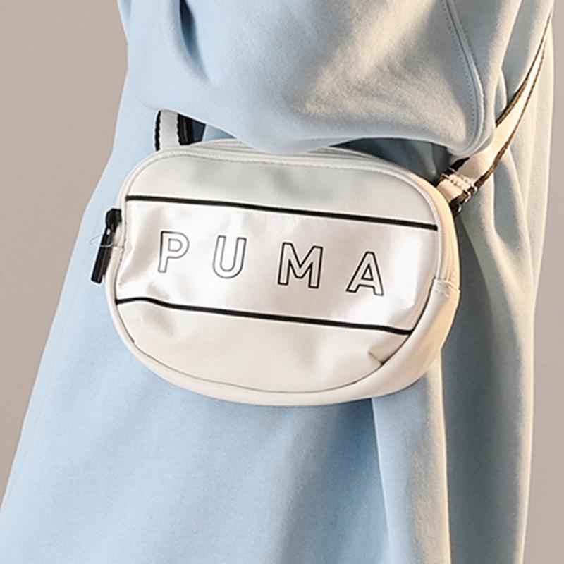 Puma Core Color Block Fabric Shoulder Bag Women bags Smoke-Gray 077391-02