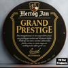 Круглый винтажный металлический знак Hertog Jan на немецком языке для бара, настенный плакат