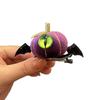 Kids' Halloween Hair Accessories: One-Eyed Pumpkin Bat Clip & Headband