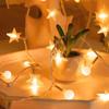 Fairy Light Snowflake Light String Flash Christmas Tree Lamp Stars String Lights  Birthday Party