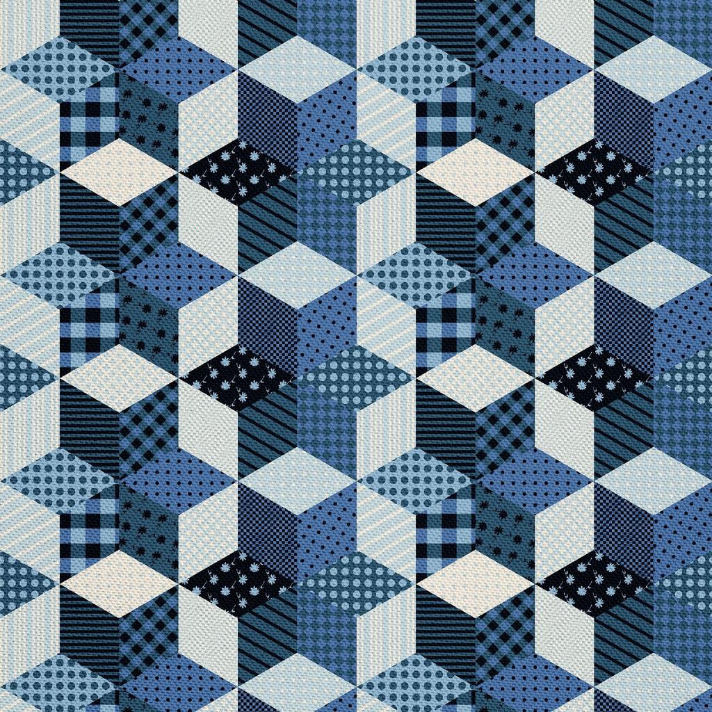 Outdoor Dekostoffe Oxford - Motiv Geometrisch 13