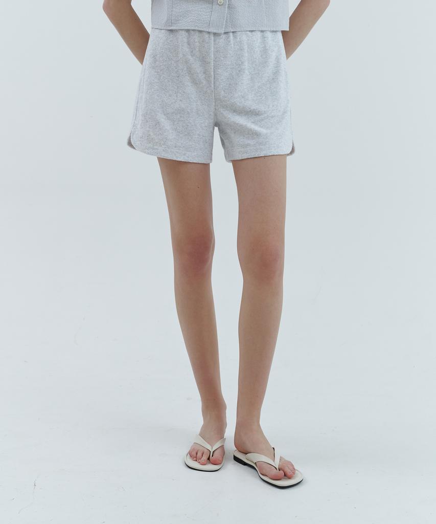 STEP AROUND Terry Half Pants_Light Gray