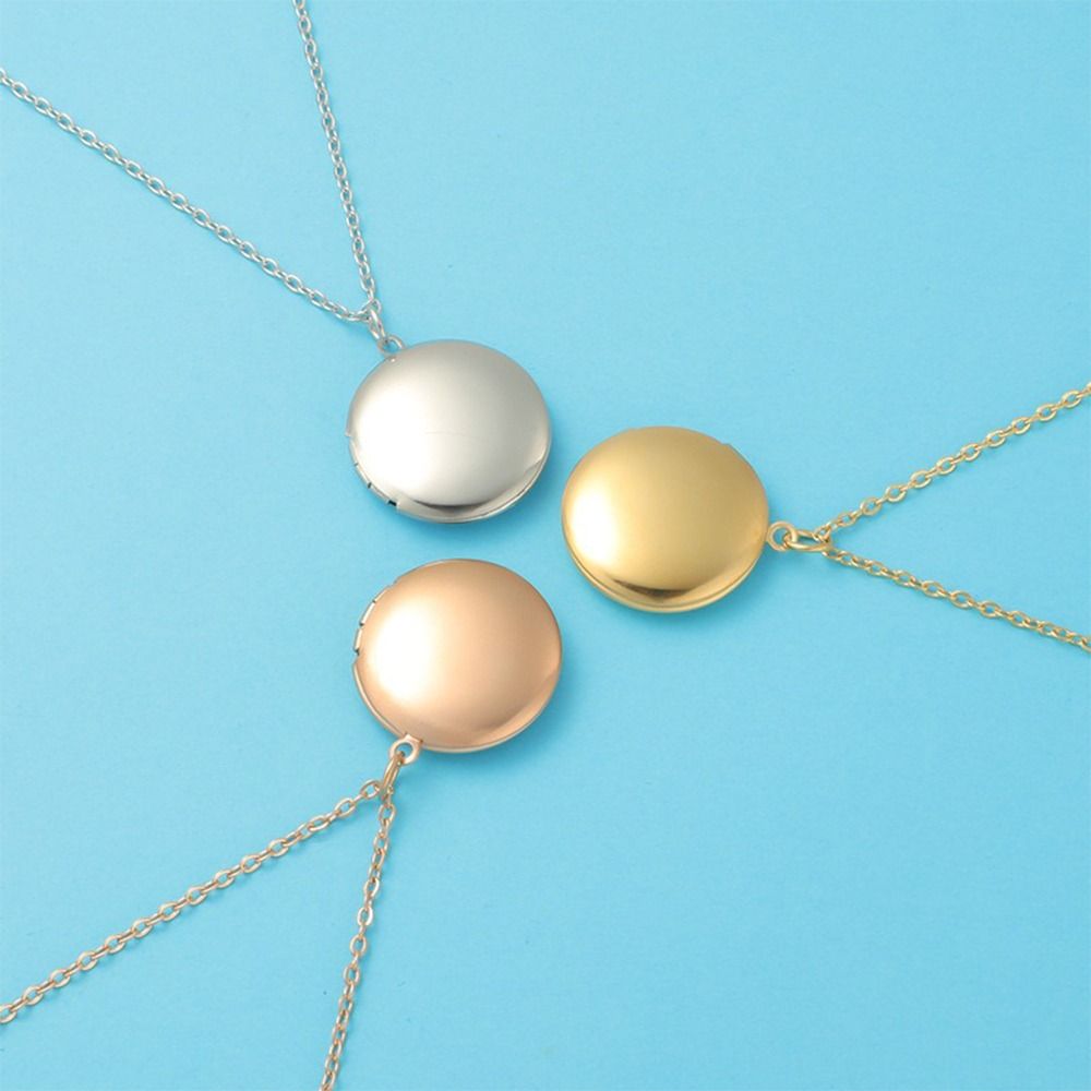 Ювелирный подарок Фото Кулон-медальон Зеркальная полировка DIY Ожерелье Модные ожерелья для женщин