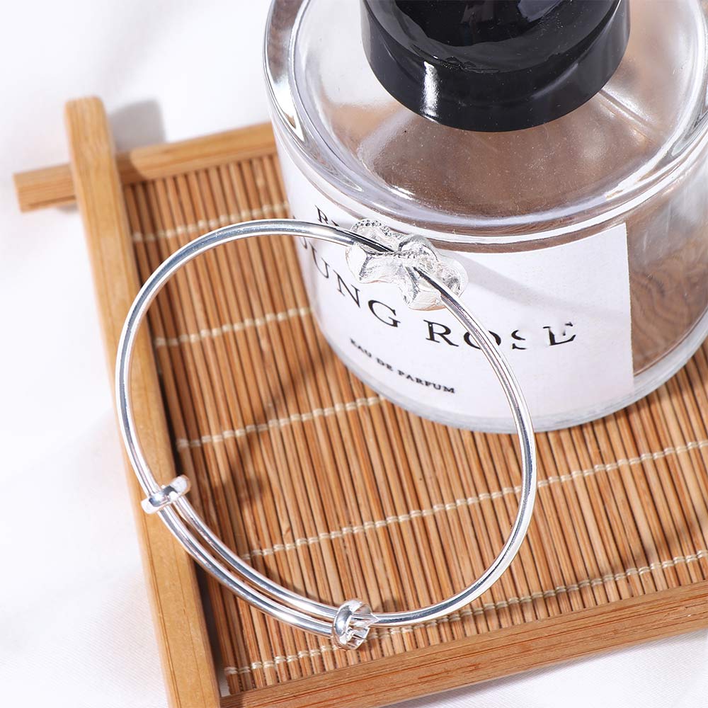 Heart Sweet Retro Stainless Steel Korean Style Bracelet Women Bangle Fashion Jewelry Buckle Bangle