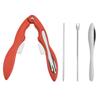 4Pcs Stainless Steel Crab Leg Forks Pick Sets Efficient Lobster Shellers  Crab Eating Tools