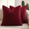 Наволочка из кудрявого бархата на День святого Валентина, однотонная, шерстяная, толстая, современная, для дома, декора, автомобиля, дивана, чехол для подушки