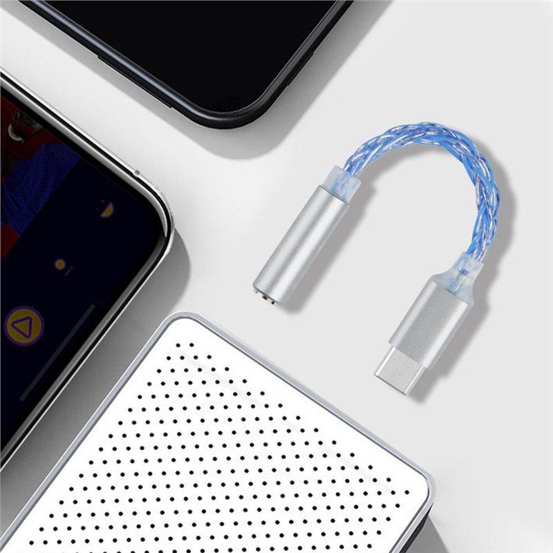 JM6 Type-C To 3.5Mm CX31993 Digital Audio Decoder Portable Amp Hifi DAC Mobile USB Adapter Type-C To 3.5Mm